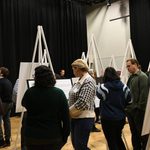 Walk-through posters