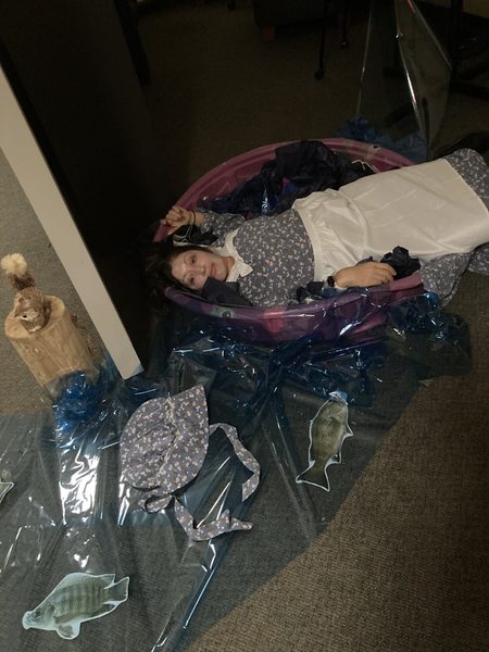 The AAF office in 200 Division, decorated like the Oregon Trail for Halloween.