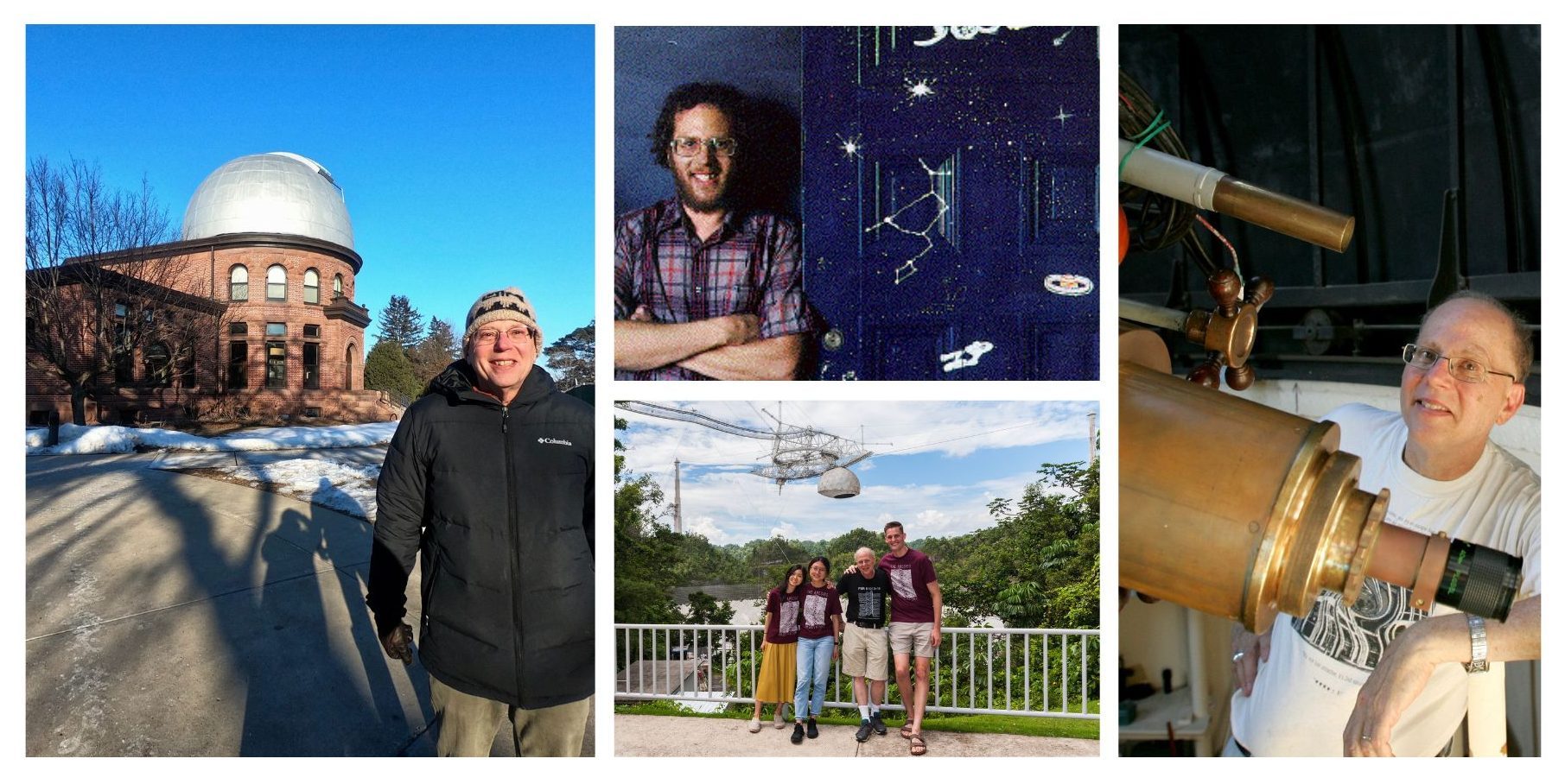 Collage of 4 photos featuring Joel Weisberg 