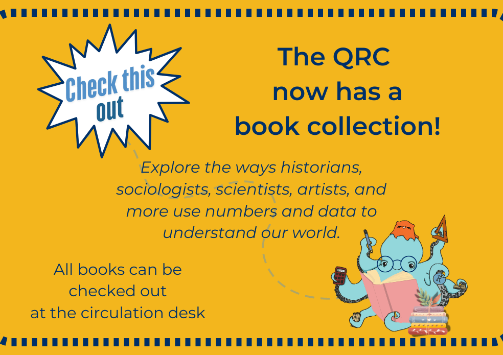 QRC Octo with glasses holding a book