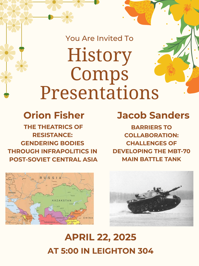 History Comps Presentations Orion Fisher and Jacob Sanders