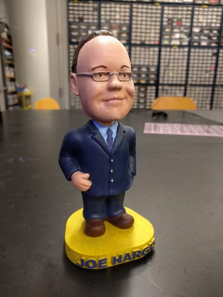 Bobblehead for departmental retirement gift