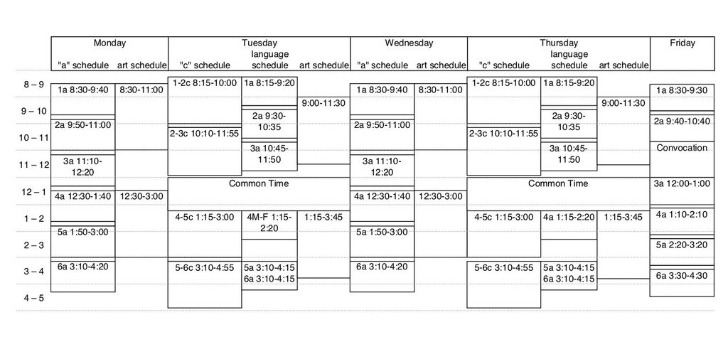 Daily Class Timetable