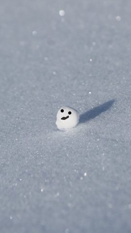 Smiling snow