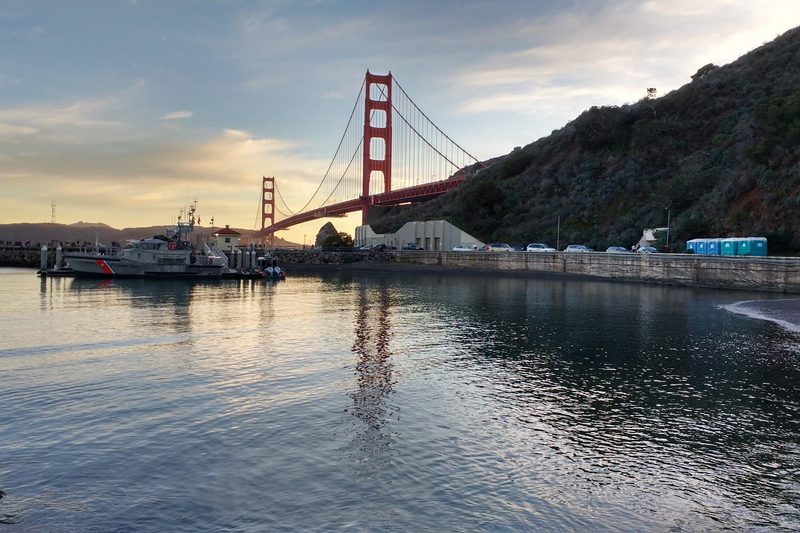 Sailing by the Golden Gate Bridge