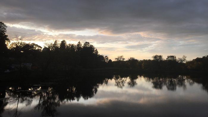 Outdoor, lake during sunset