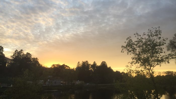 A beautiful sunset view of a beautiful lake