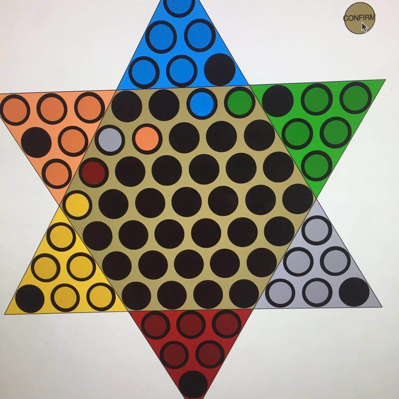 A student made computer game based on "Chinese Checkers"