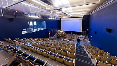 the inside of our on-campus theater