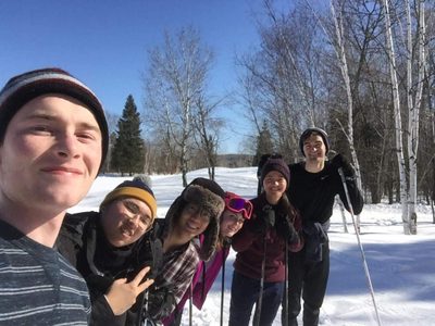 Friends on a ski trip!
