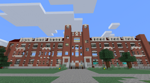 An in-progress Minecraft version of Burton Hall