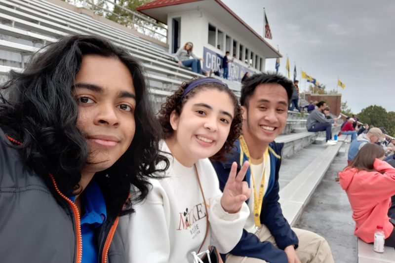 Me and my friends in our first American Football game