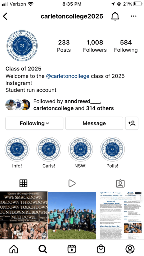 Carleton insta