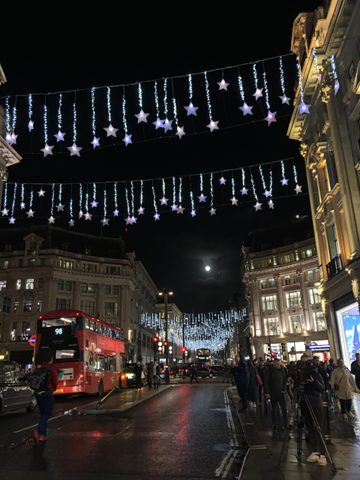 London at night