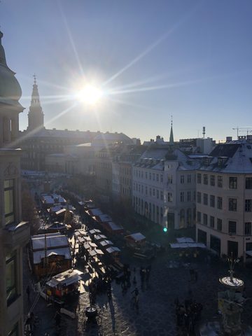 Aerial view of Stroget