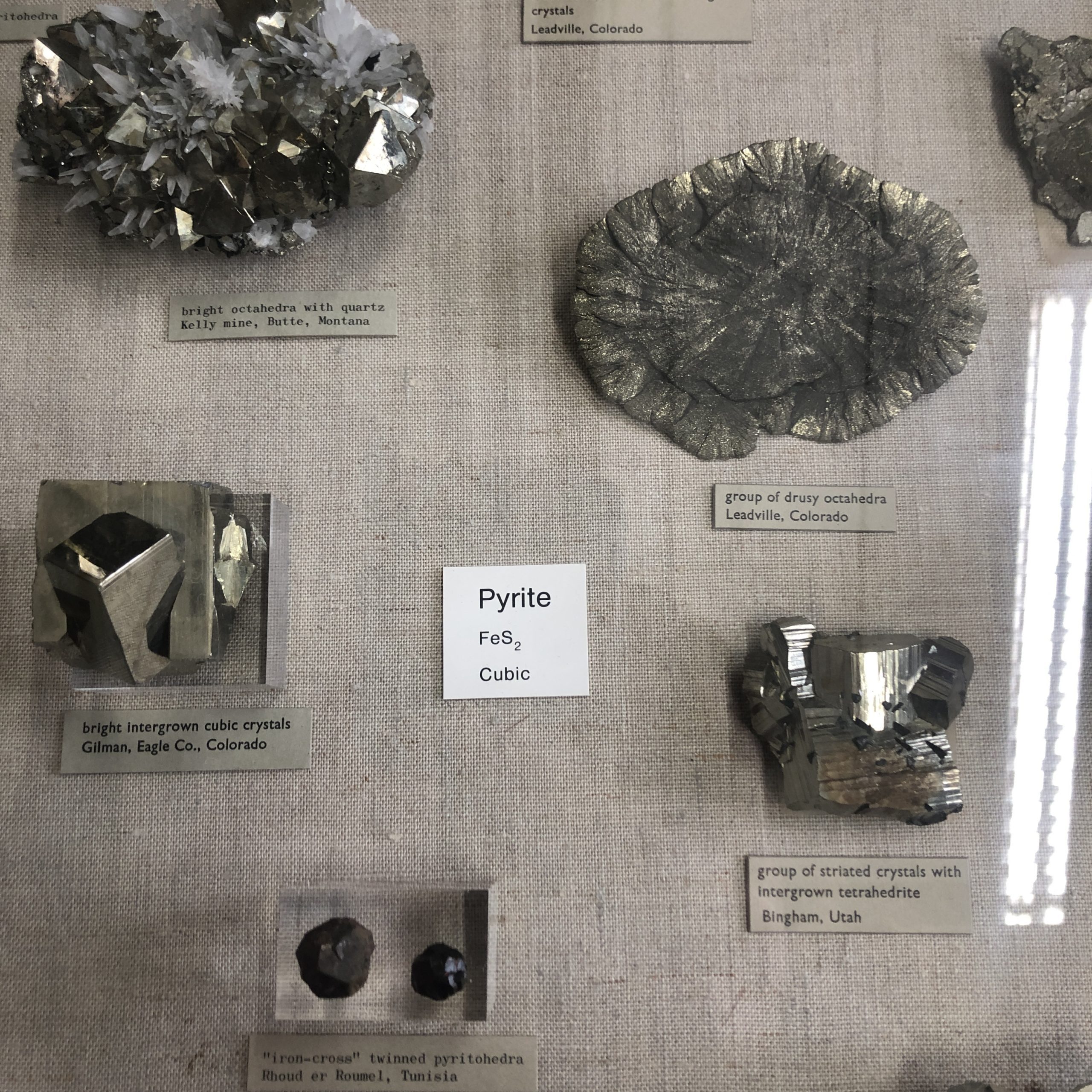 Pyrite from the Natural History Museum in London