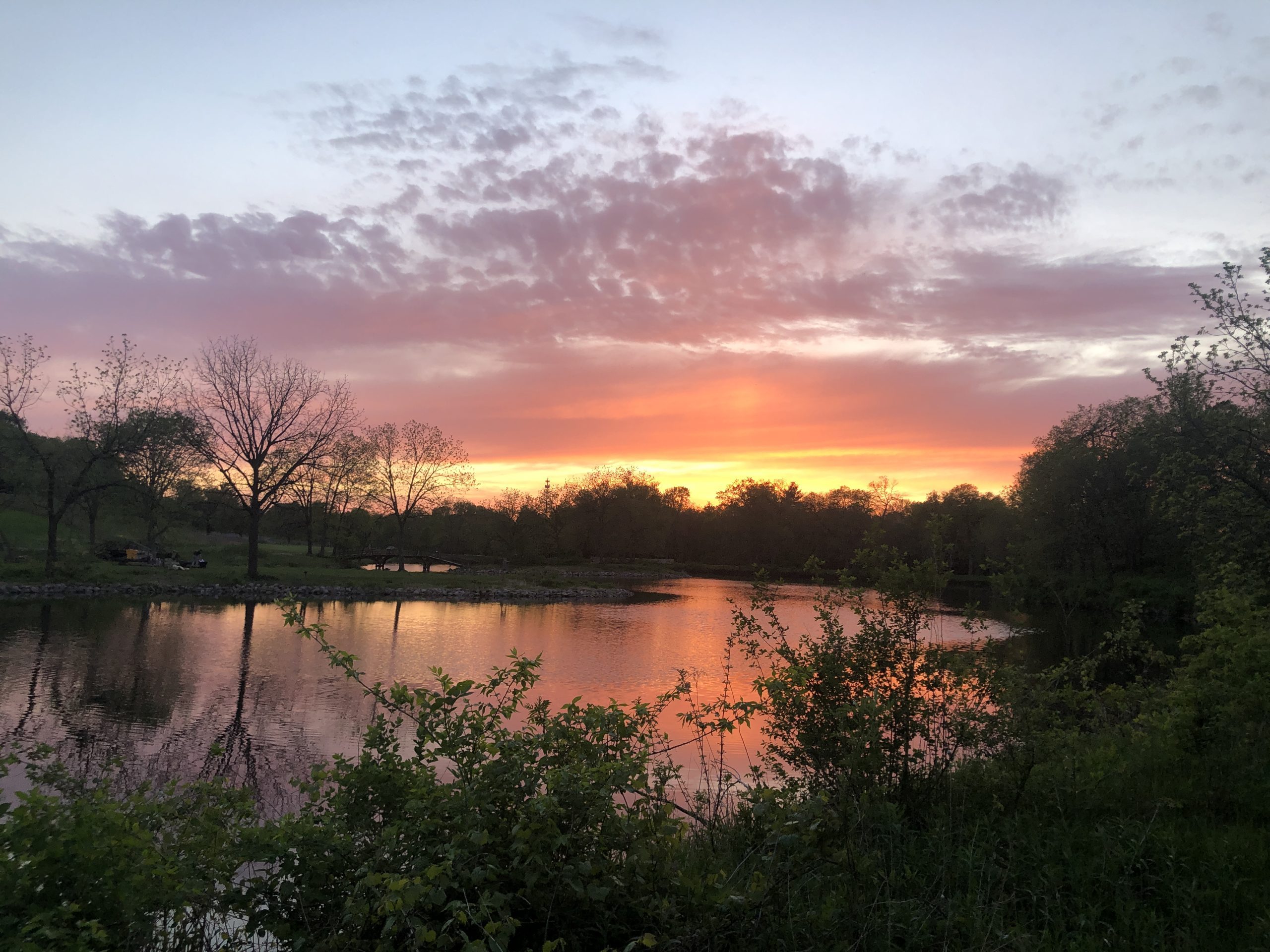 Sunset over Lyman lakes