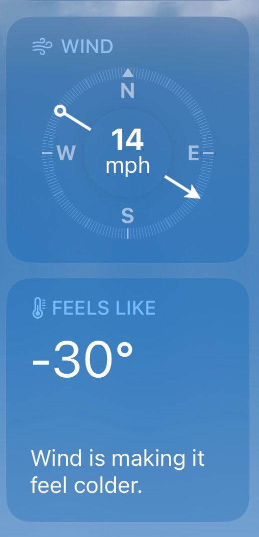very cold