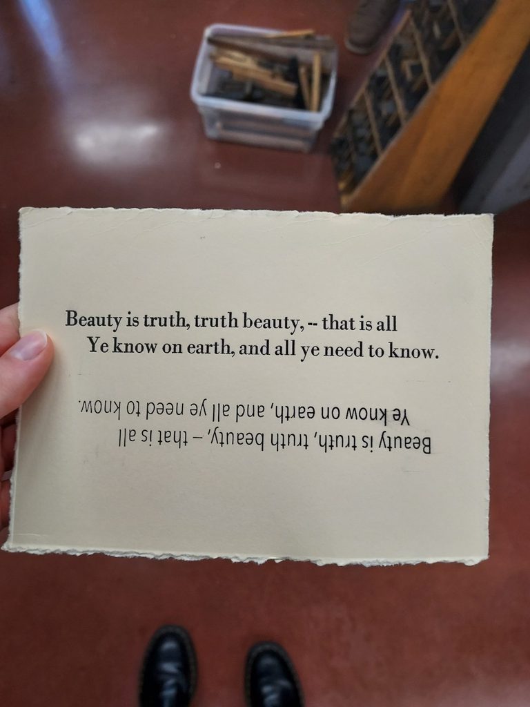 a printed piece of paper