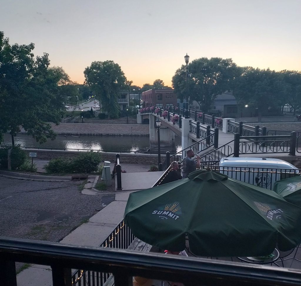 a view of the river from the Cow