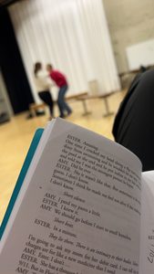 Script and rehearsal photo
