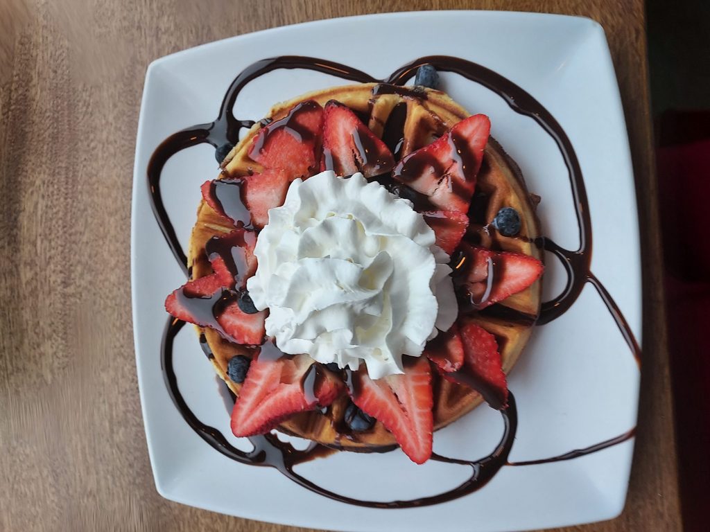 A delicious waffle