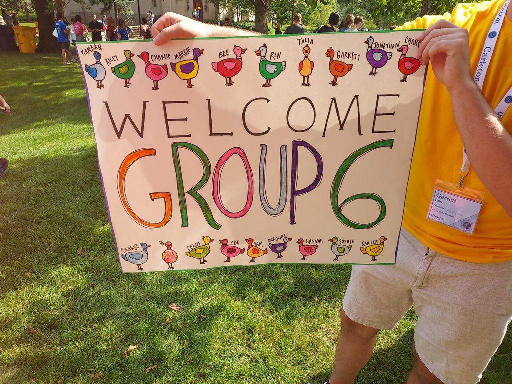 A poster from new student week