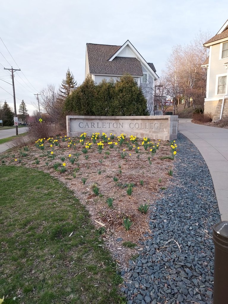 The Carleton sign