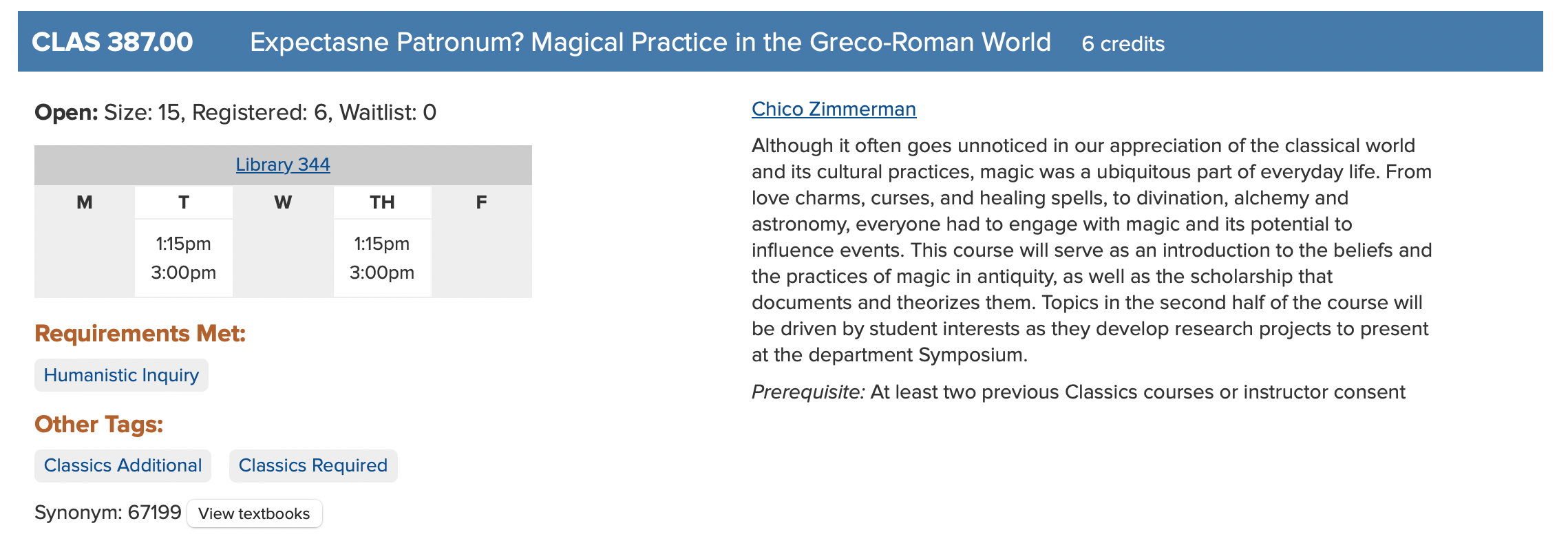 Registering For Classes Part 1