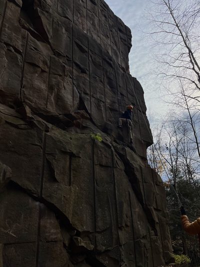 george rock climbing 