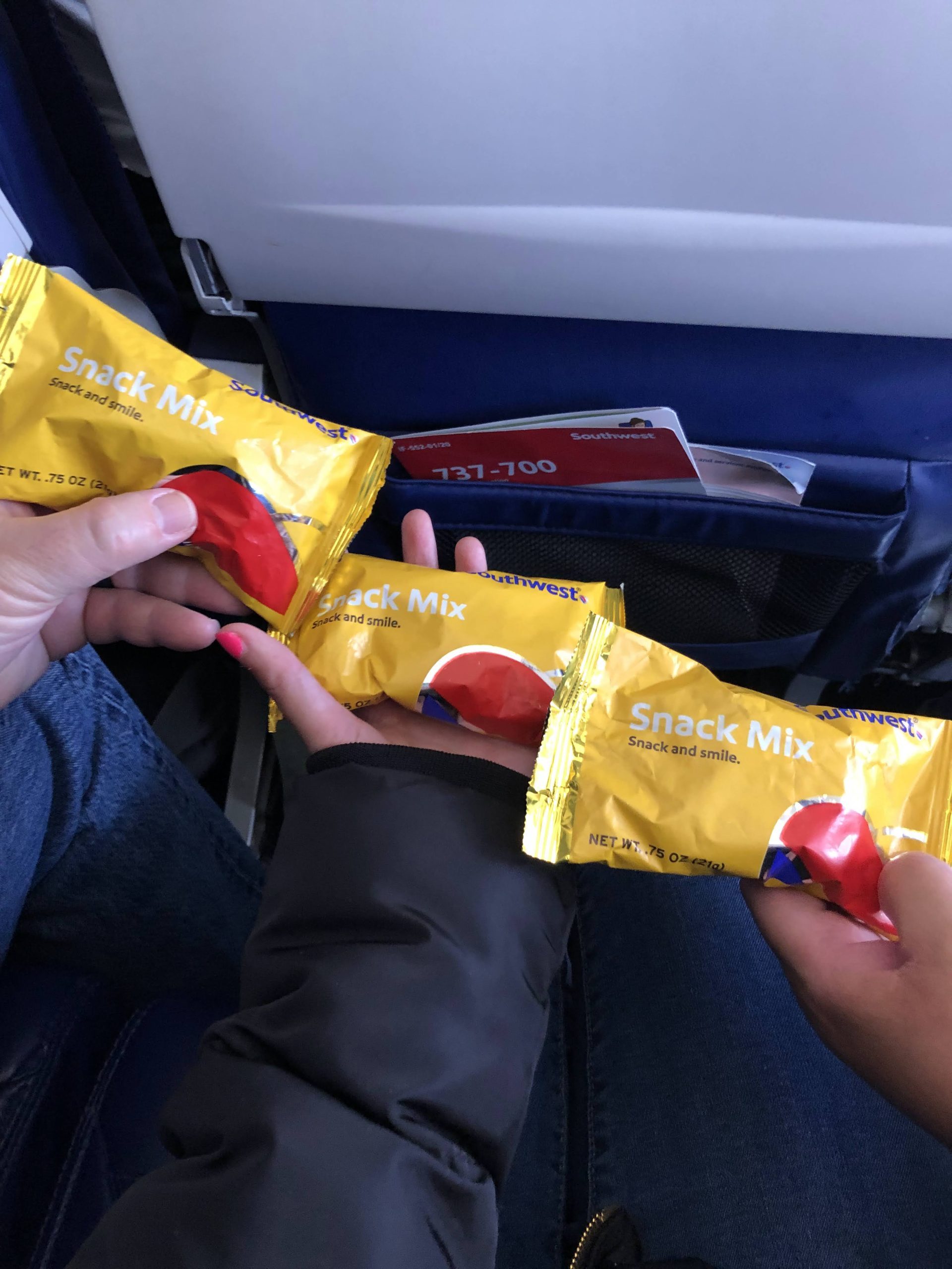 Snacks on the plane