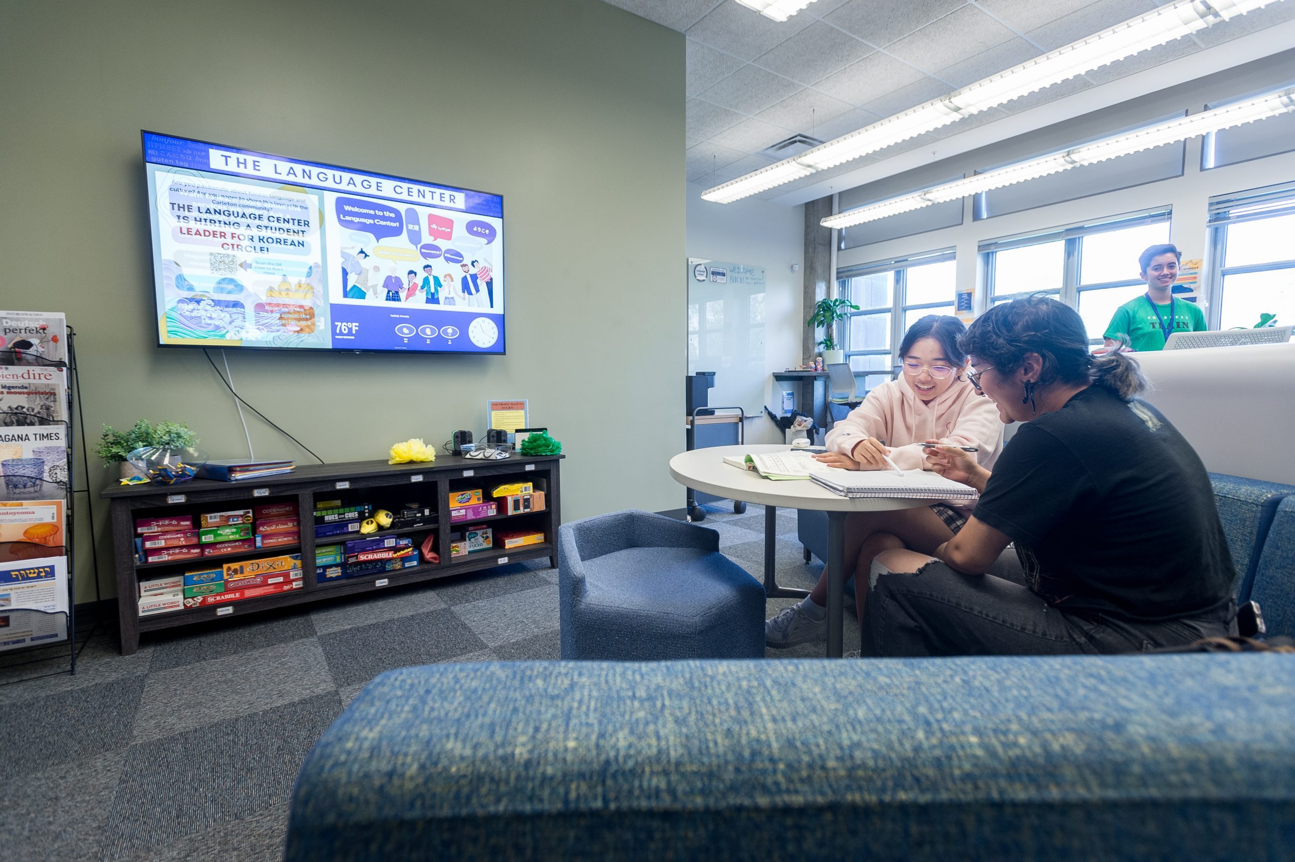 Working as a tutor for the Language Center is one of the jobs that incoming first-years can get assigned to.