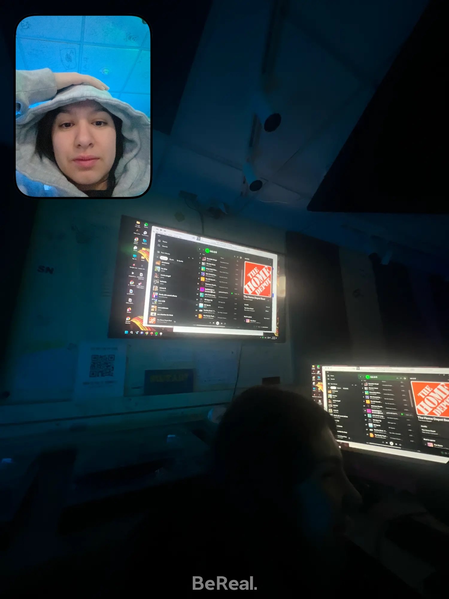 Picture of two screens on Spotify