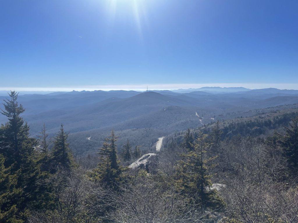 view of a mountainside