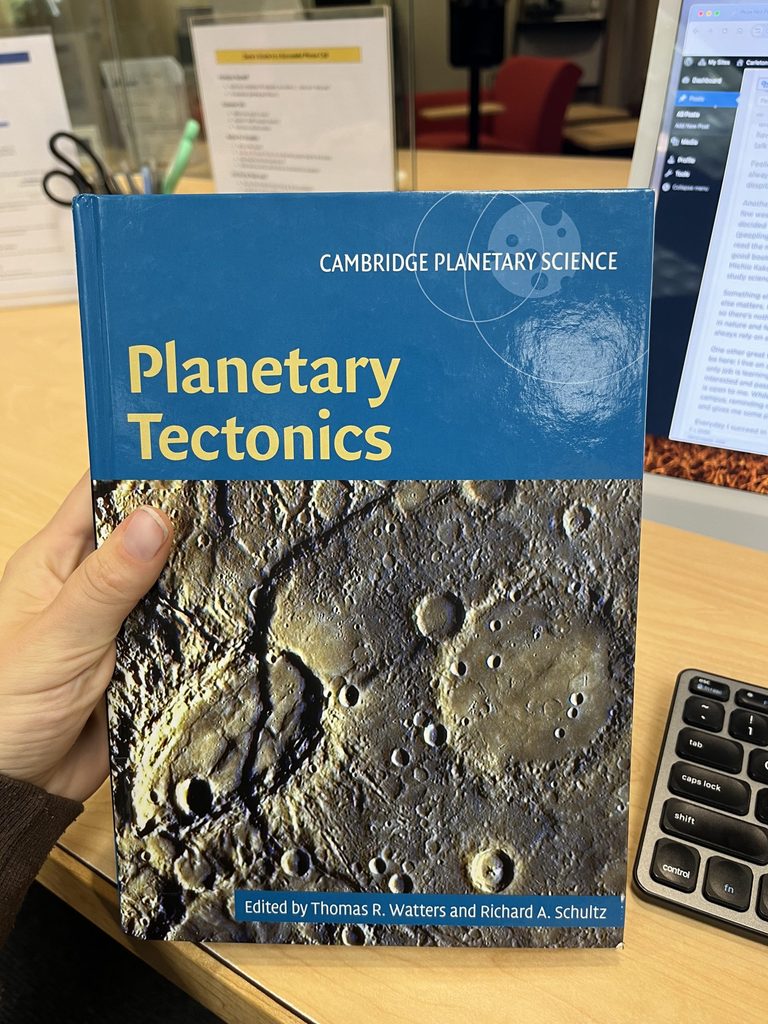 shows the book "planetary tectonics"