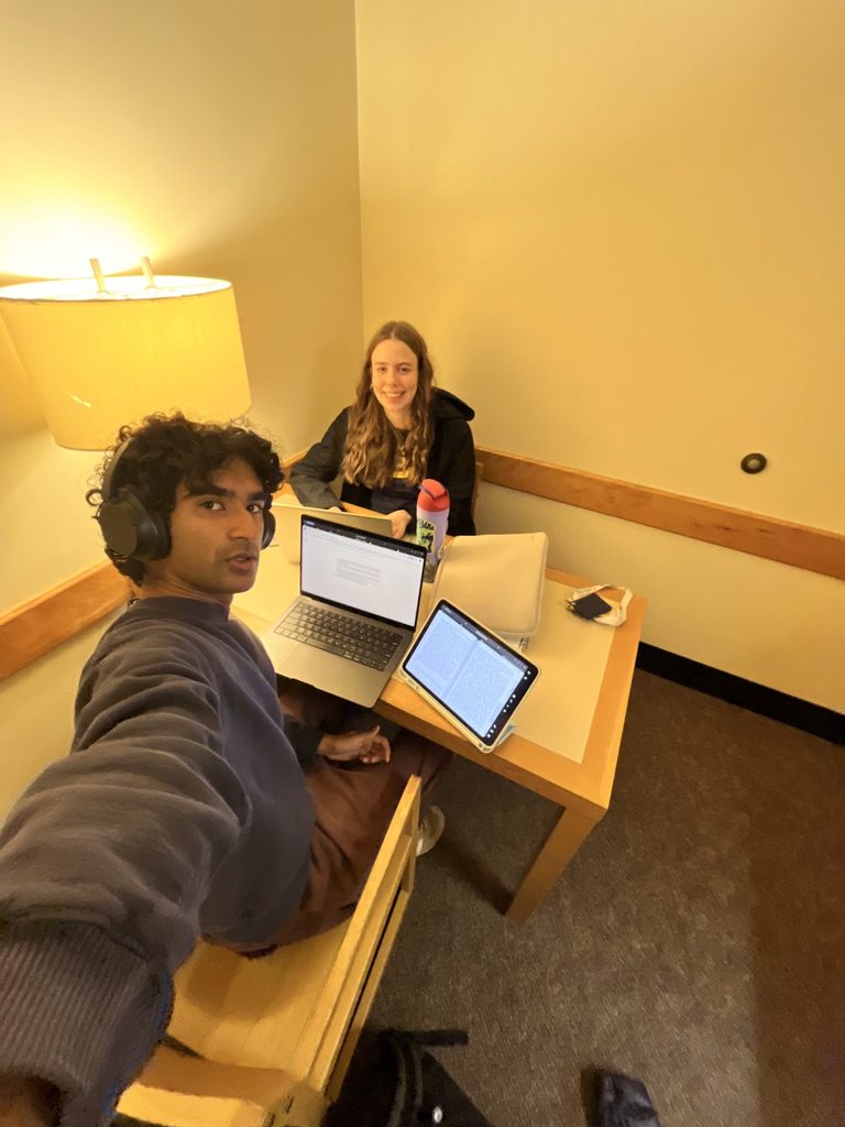 2 people in study room