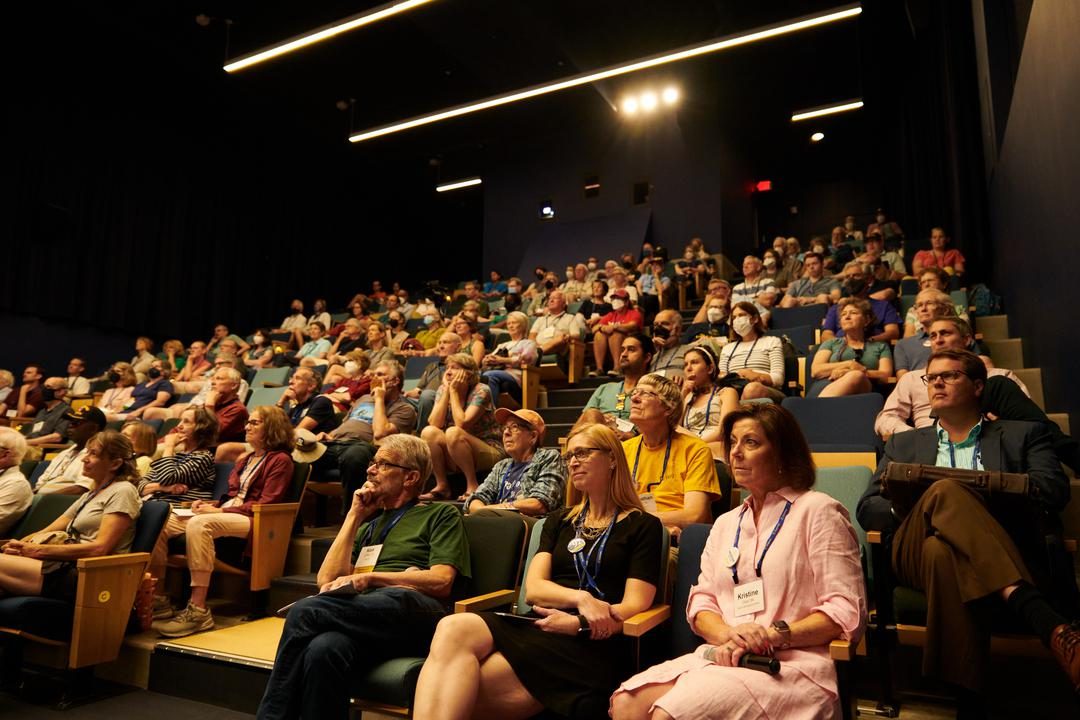 People sitting in Weitz cinema