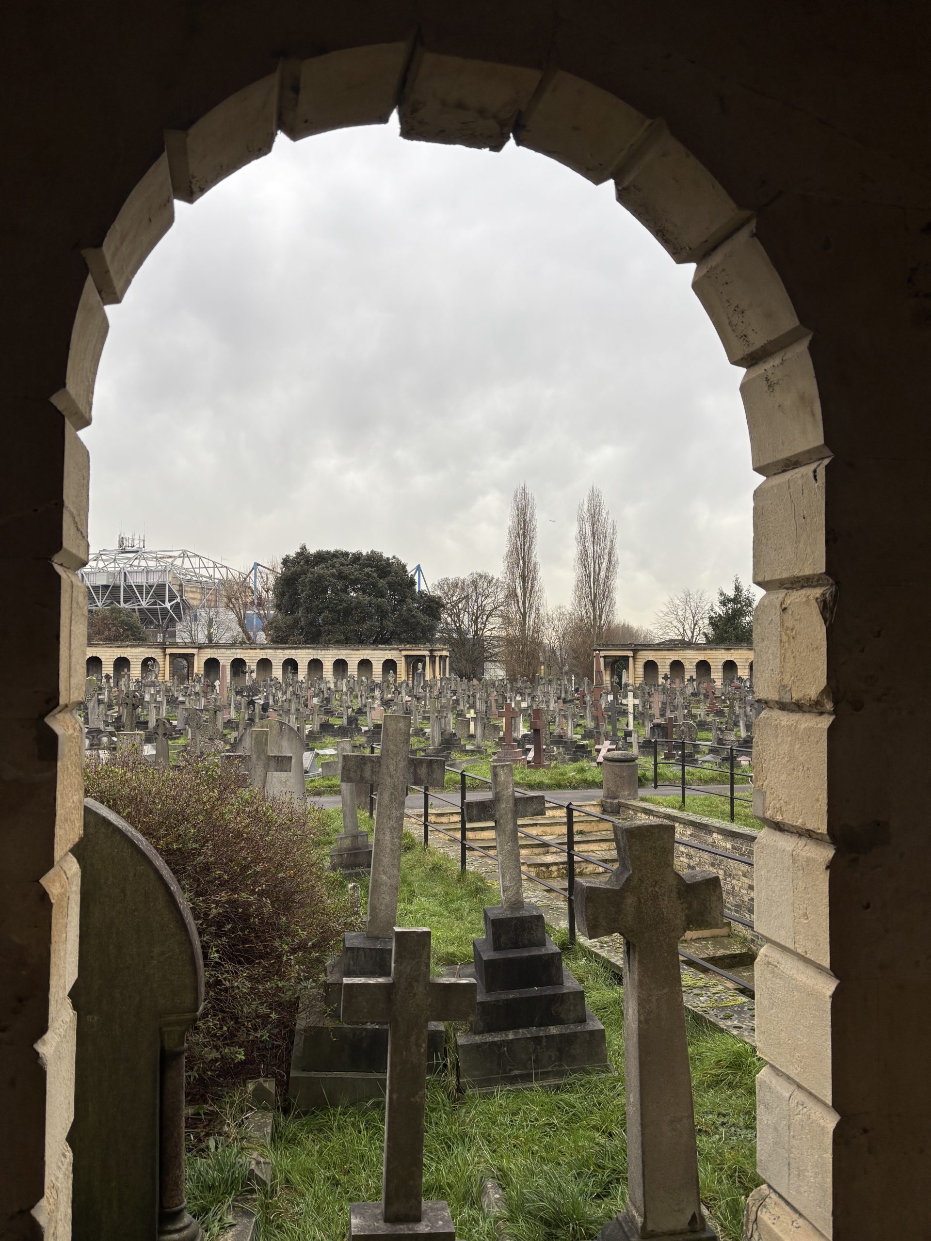 A cemetery in London