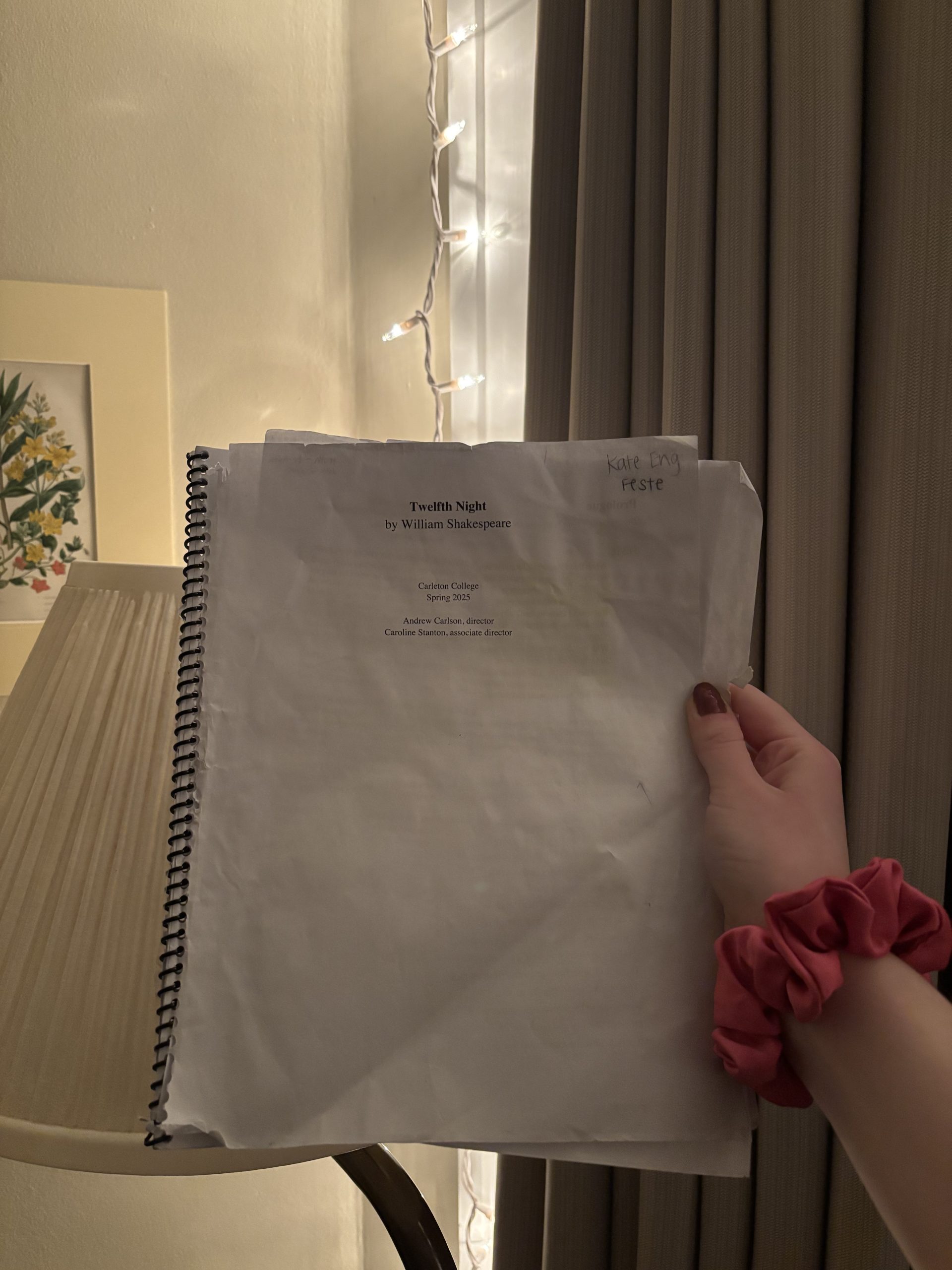 a script for 12th night