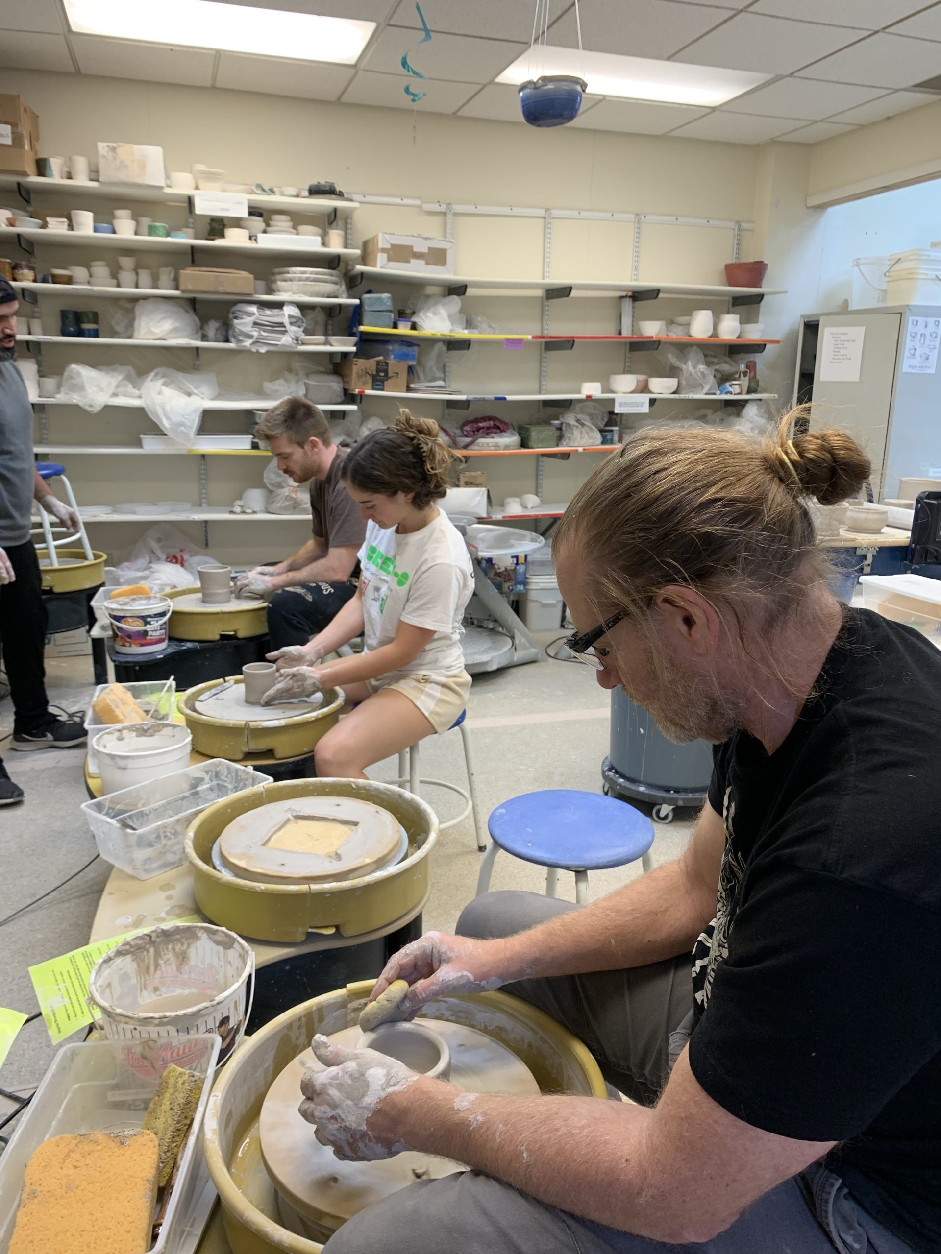 emma in pottery wheel lessons