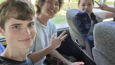People in a bus