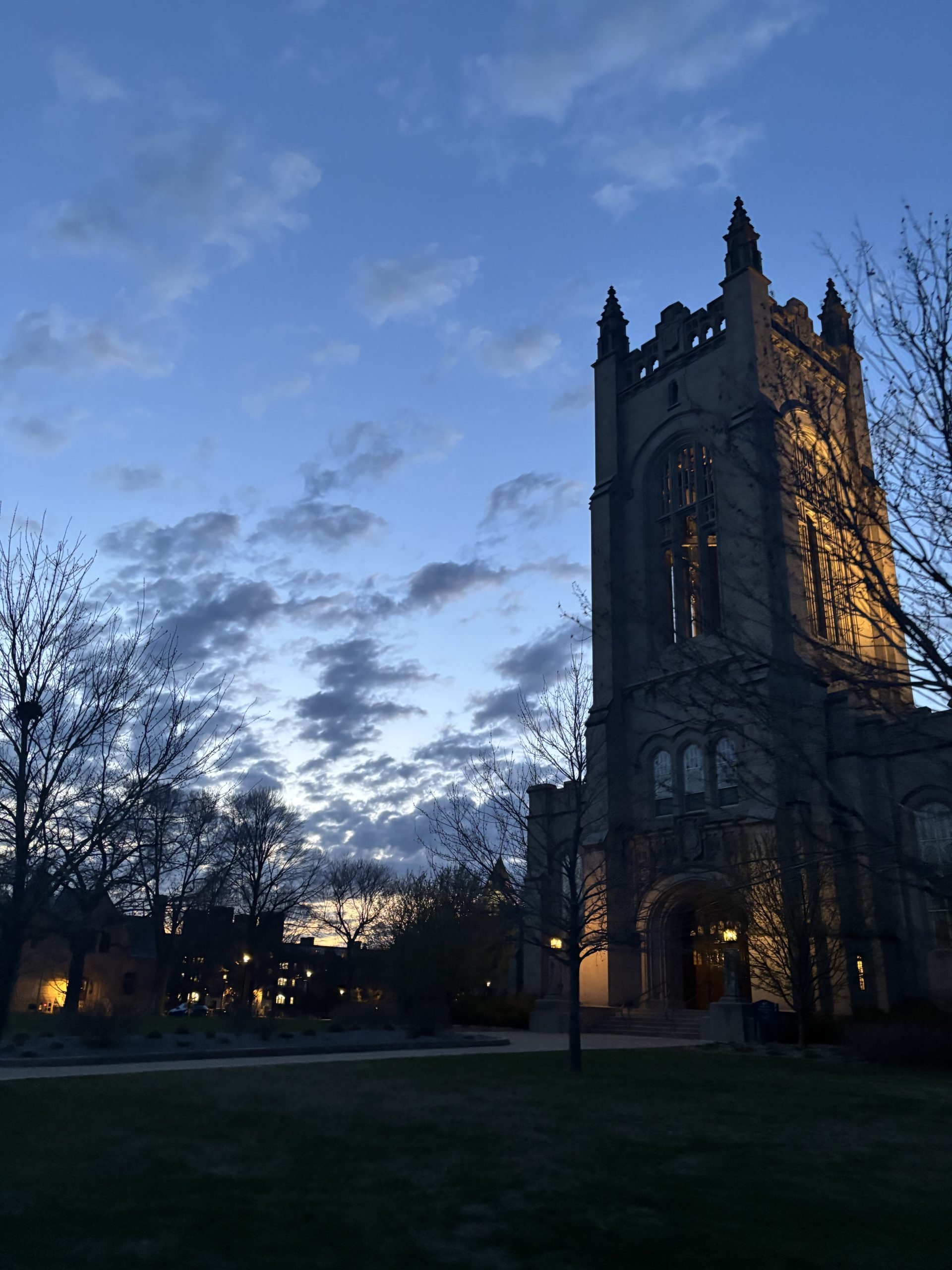 The chapel at night