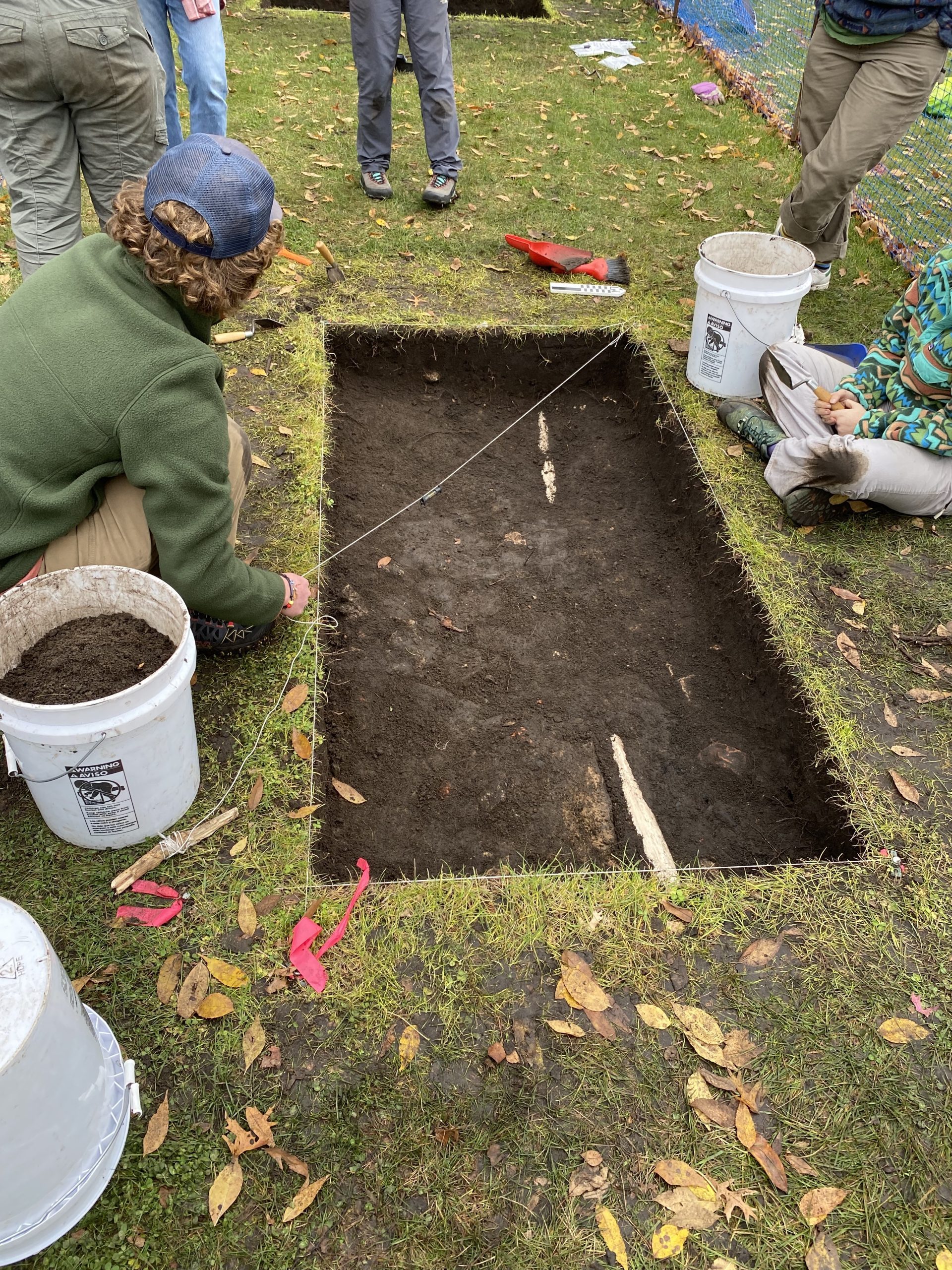 A digsite for the archaeology class.