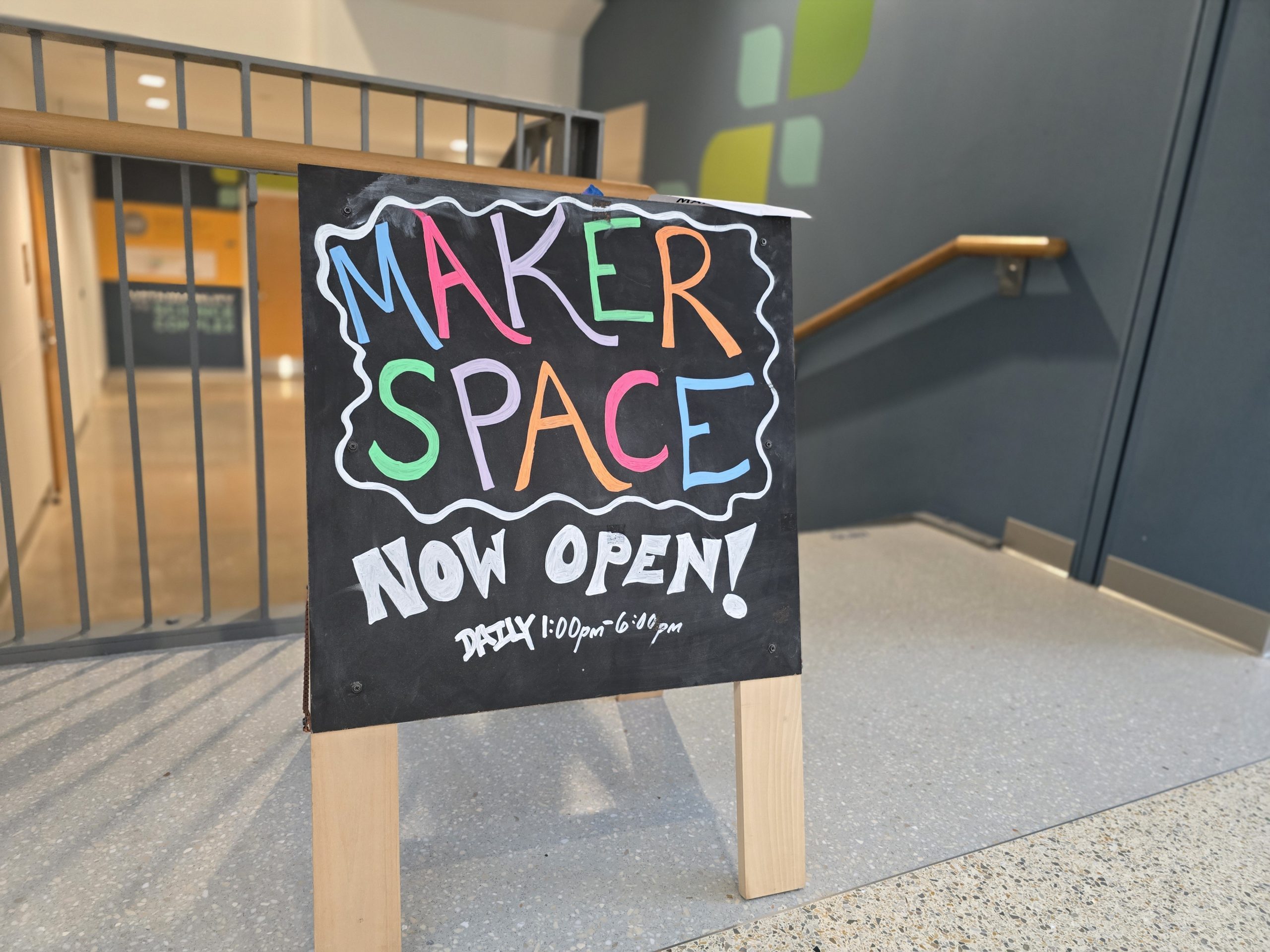 the makerspace sign