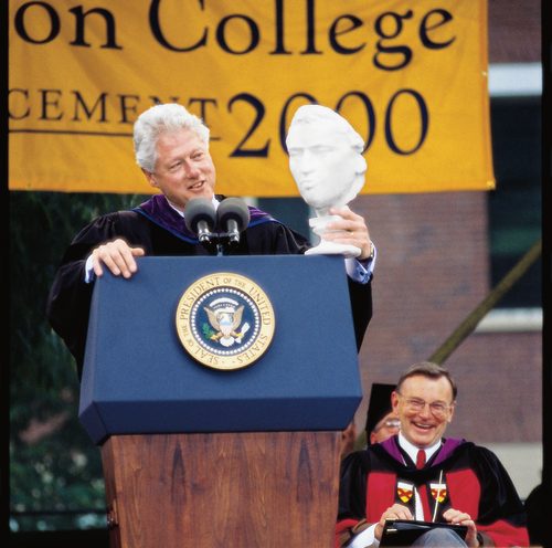 Bill Clinton with Schiller