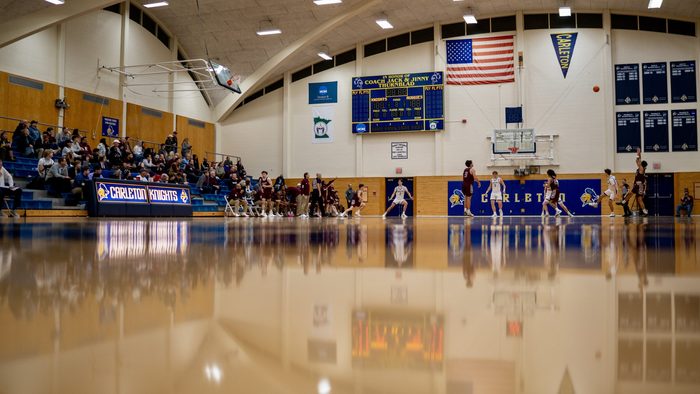 West Gym Basketball court