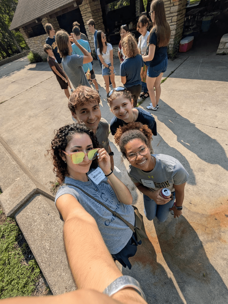 Selfie of students at Summer Send Off event