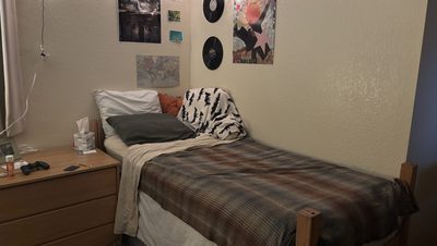 Carleton dorm bed