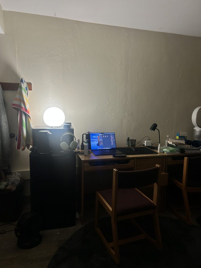 A desk lamp
