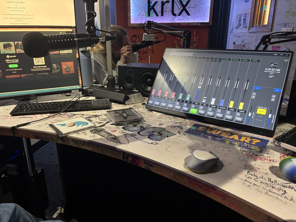 KRLX radio control panel
